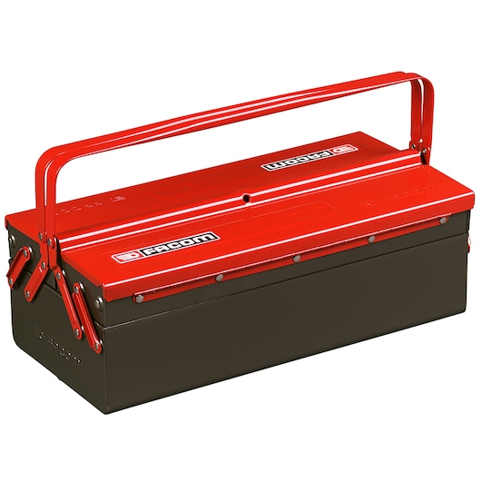 Metal toolbox cantiler 3 tray