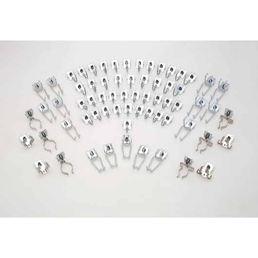 Set of 65 Individual Metal Hooks