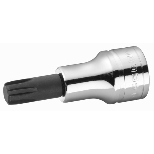 Spline long bit socket, 12 mm, 1/2"