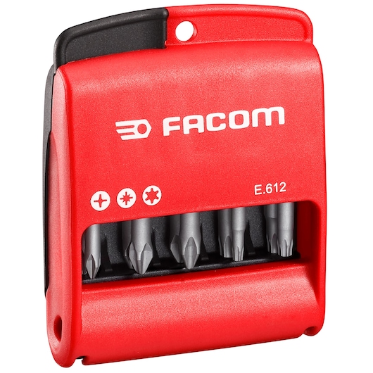 1/4 in. Pozidriv® Philips® Combination Bit Set With Bit Holder, 50 mm, 6-point (10 pc)