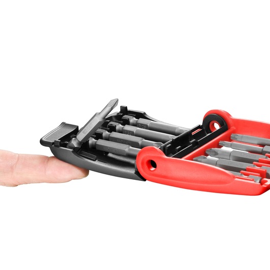 1/4 in. (50 mm) Bit Set With Long Groove and Bit Holder, Philips®, Pozidriv®, TORX® (10 pc.)