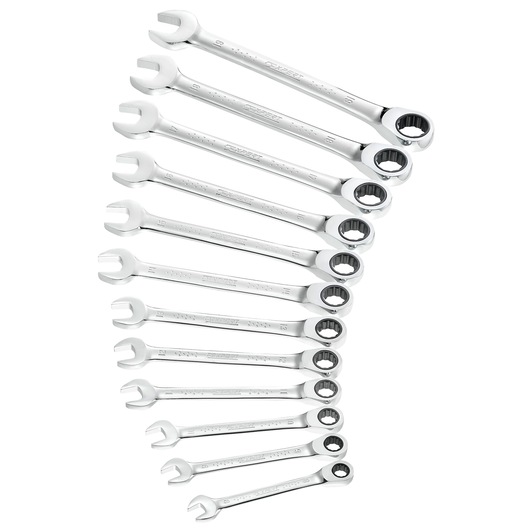 EXPERT by FACOM® 8-19 mm Flat Ratchet Wrench Set on Rack (12 pc.)