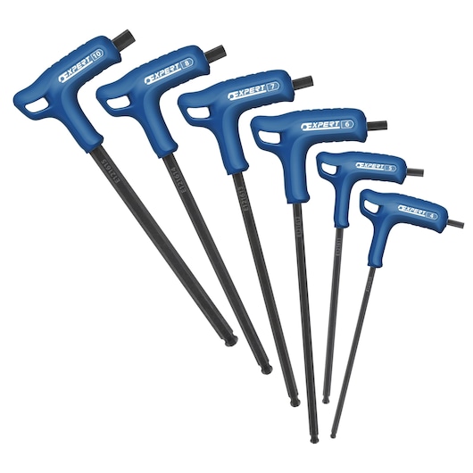 EXPERT by FACOM® 6Pce Expert P Hex Key Set Ball 3-8 mm