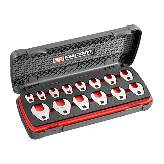 3/8 in. Open End Crowfoot Flat Nut Set (10-24 mm)