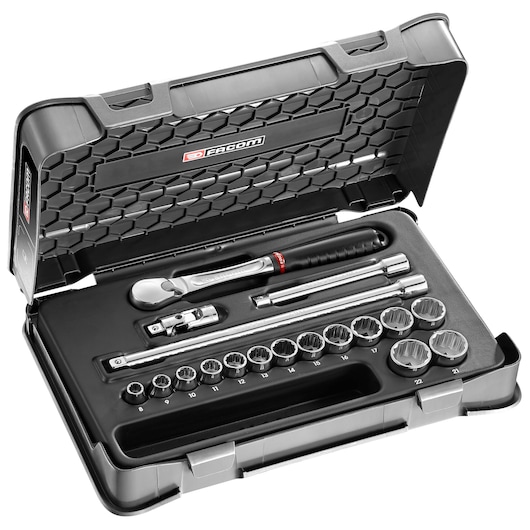 3/8 in. Pear-Head Ratchet Push-Lock System