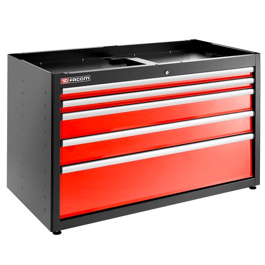 JLS3 DOUBLE BASE UNIT 6 DRAWERS RED