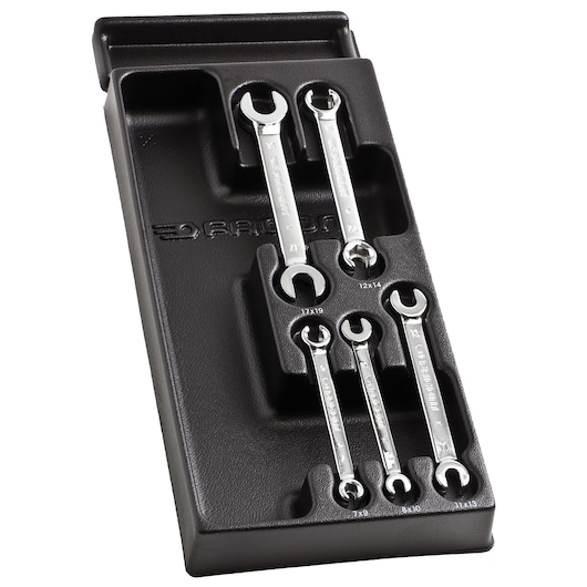 Flare-nut wrench set, plastic module