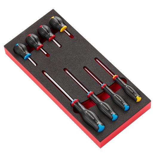 8 PROTWIST® screwdriver in foam module, small 1/3"