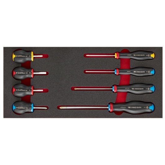 8 PROTWIST® Screwdriver in Foam Module, Small 1/3"