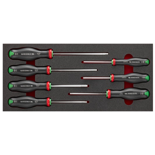 PROTWIST® TORX® 1/3 in. Tamper Screwdriver in Foam Module (7 pc.)