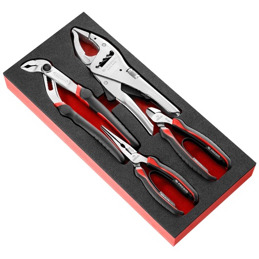 Foam module of 4 maintenance pliers