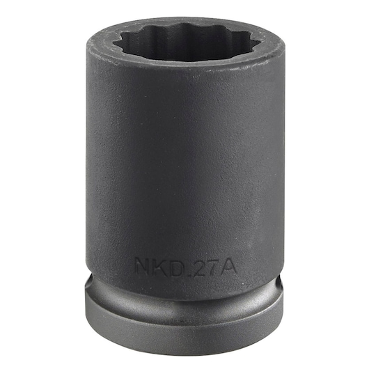 3/4" impact socket 12-points, 24 mm