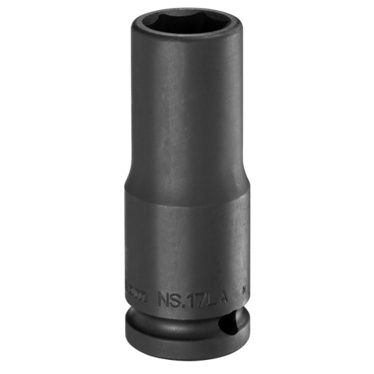 1/2" long impact socket 6-points, 28 mm