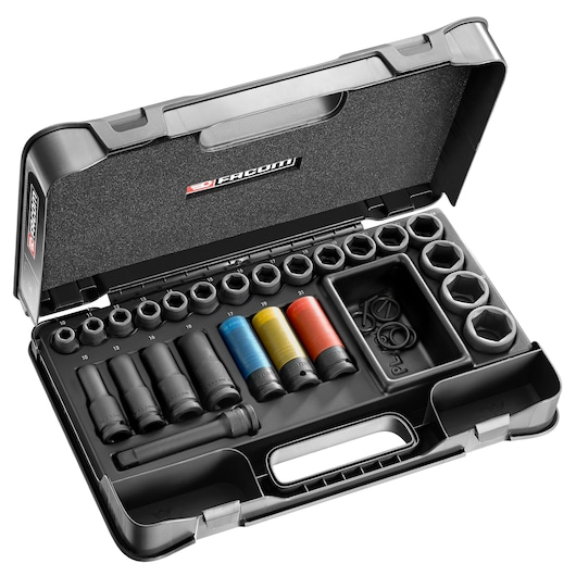 1/2 in.MBOX Impact Socket Set (27 pc)