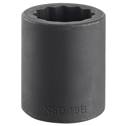 1/2" impact socket 12-points, 10 mm