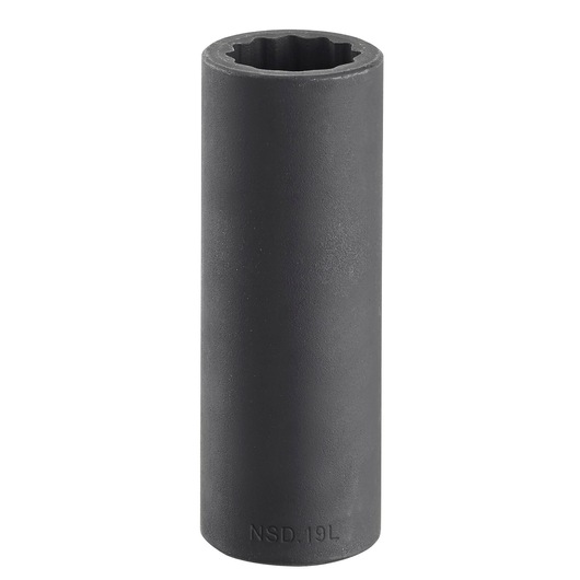 1/2" long impact socket 12-points, 24 mm