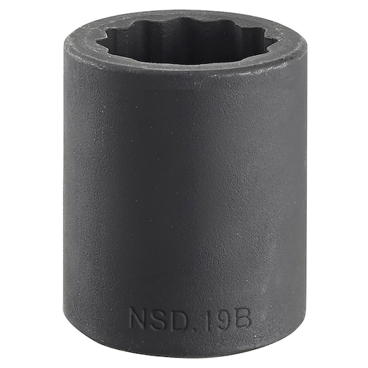 1/2" impact socket 12-points, 35 mm