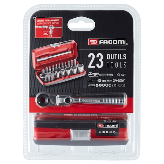 1/4 in. PICO Flexible Head Ratchet Socket Set (23 pc)