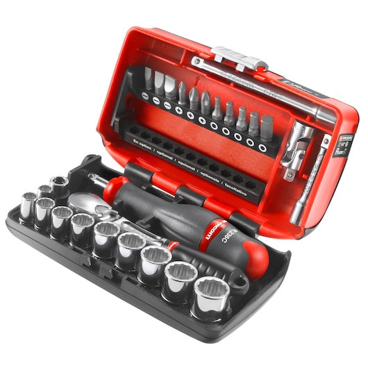 1/4 in. NANO Pear-Head Ratchet Socket Set (27 pcs)