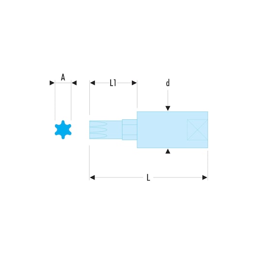 1/4 in. Hexagonal Bit Socket, 2 mm