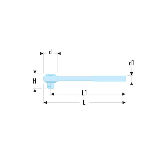 1/2" performance round head ratchet