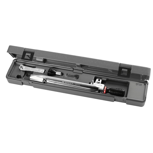 1/2 Manual reset torque wrench with square drive and handle, range 40-200Nm