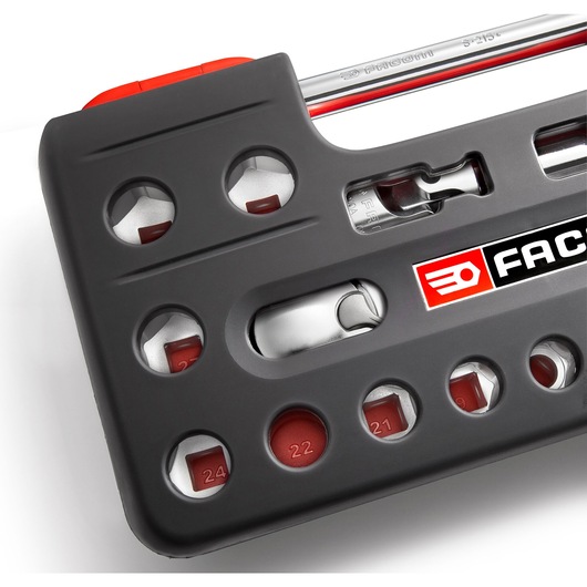 1/2 in. DBOX Socket and Pear-Head Ratchet Set (21 pc.)