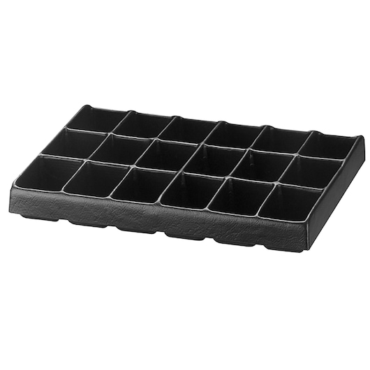 Plastic Storage Tray for Small Parts, 18 Cells-Drawers, H 75 mm