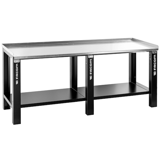 Maintenance Workbench WB2.1500GS, 2 meters, galvanized steel worktop